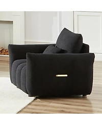 Streamdale Furniture 35.2" Teddy Fabric Sofa, Modern Lounge Chair