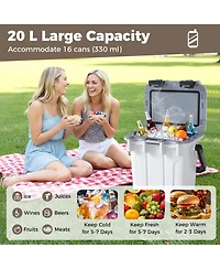 Sugift Ultra-Light Injection Molded Cooler 21 Qt Hard Ice Chest