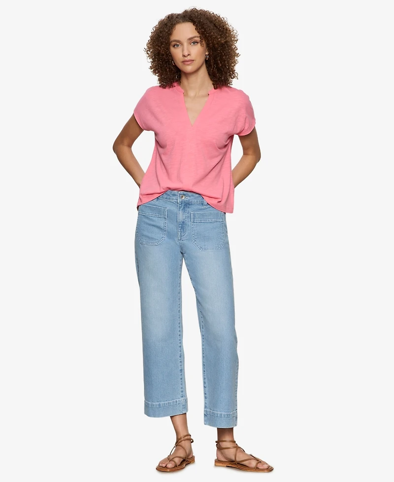 Sanctuary Women's Notched Muscle T-Shirt