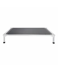 Gouun Portable Raised Dog Cot Size L, 42 x 30 Inch Elevated Pet Bed with 88 lbs Capacity Aluminum Frame