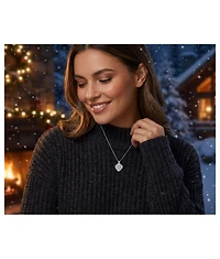 Bling Jewelry Vintage Style Keepsake Flower Heart Shape Photo Locket Pendant Necklace Sterling Silver