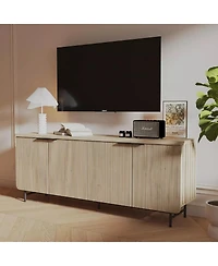 logicfox Modern Scandinavian Storage Sideboard Buffet File Cabinet , 68 inch