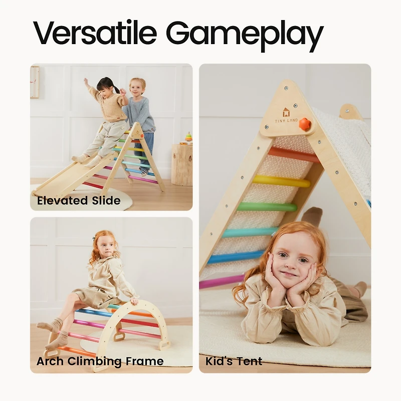 Tiny Land 7-in-1 Rainbow Climbing Set