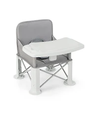 Sugift Portable Baby Booster Seat with Straps and Double Tray