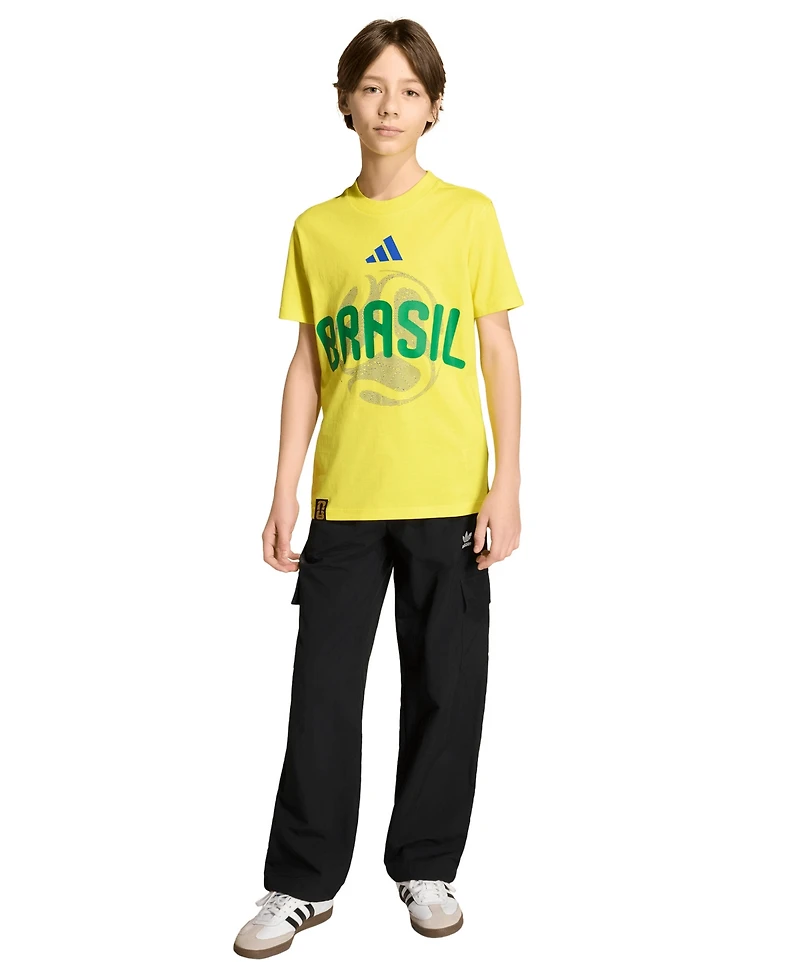 adidas Boys' 8-20 Fifa World Cup 2026 Brazil Crewneck T-Shirt