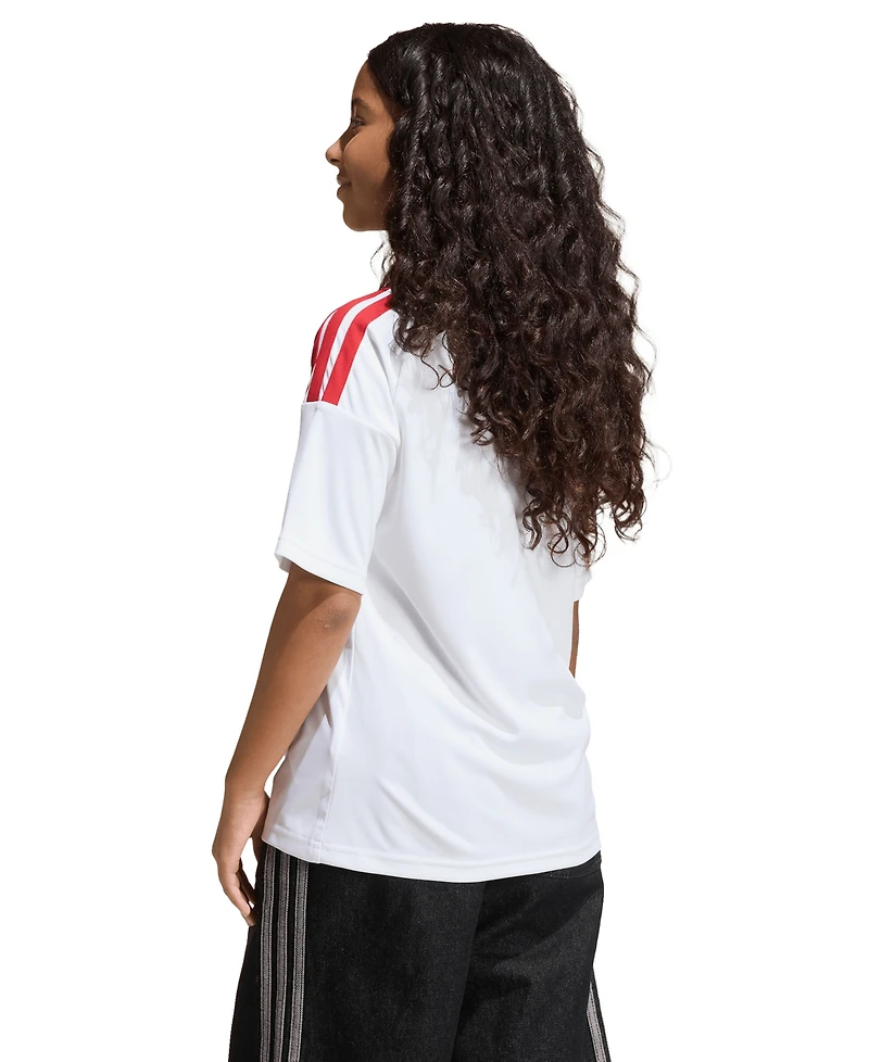 adidas Girls' 7-16 Peru Crewneck Home Fan Jersey T-Shirt