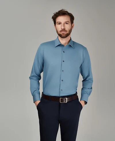 Alfani Men's Regular Fit Solid Dress Shirt, Macy's Exclusive