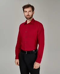 Alfani Men's Regular Fit Solid Dress Shirt, Macy's Exclusive