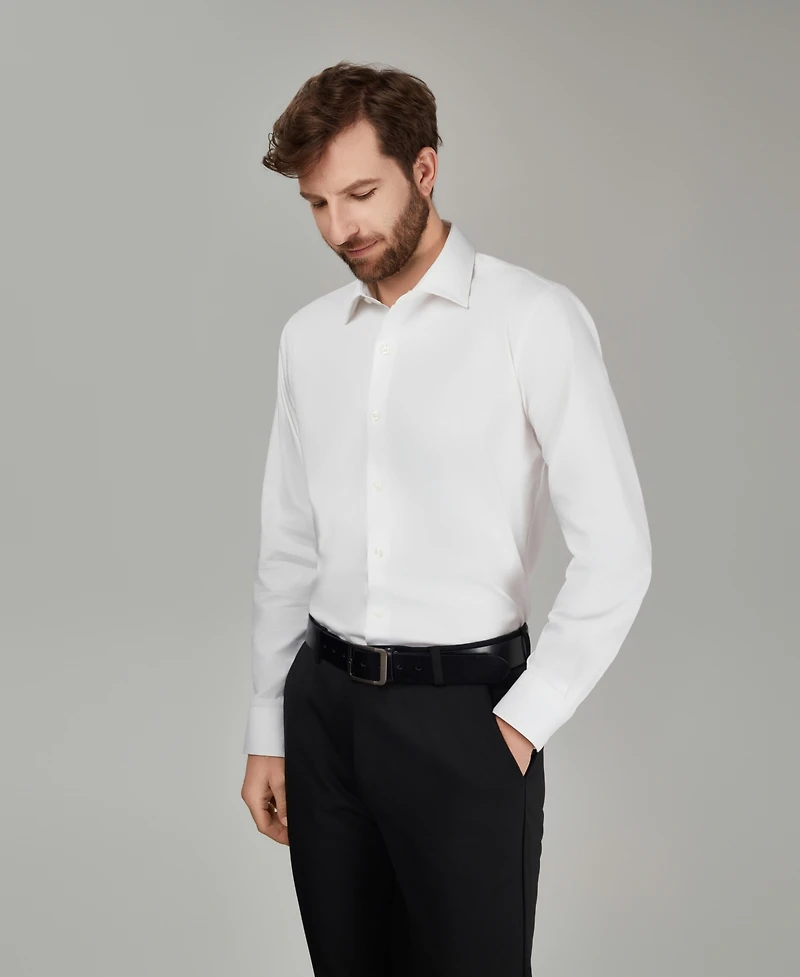 Alfani Men's Regular Fit Solid Dress Shirt, Macy's Exclusive