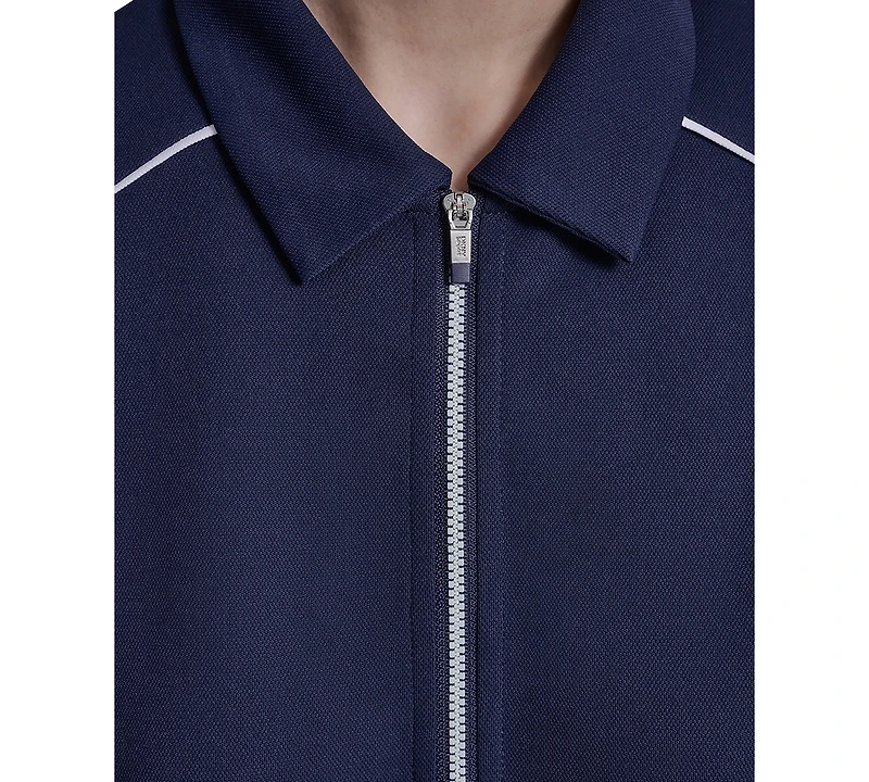 Dkny Sport Women's Court Pique Collared Neck Polo T-Shirt