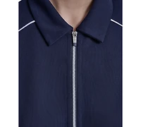 Dkny Sport Women's Court Pique Collared Neck Polo T-Shirt