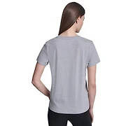 Dkny Sport Women's Collegiate Medallion Logo T-Shirt