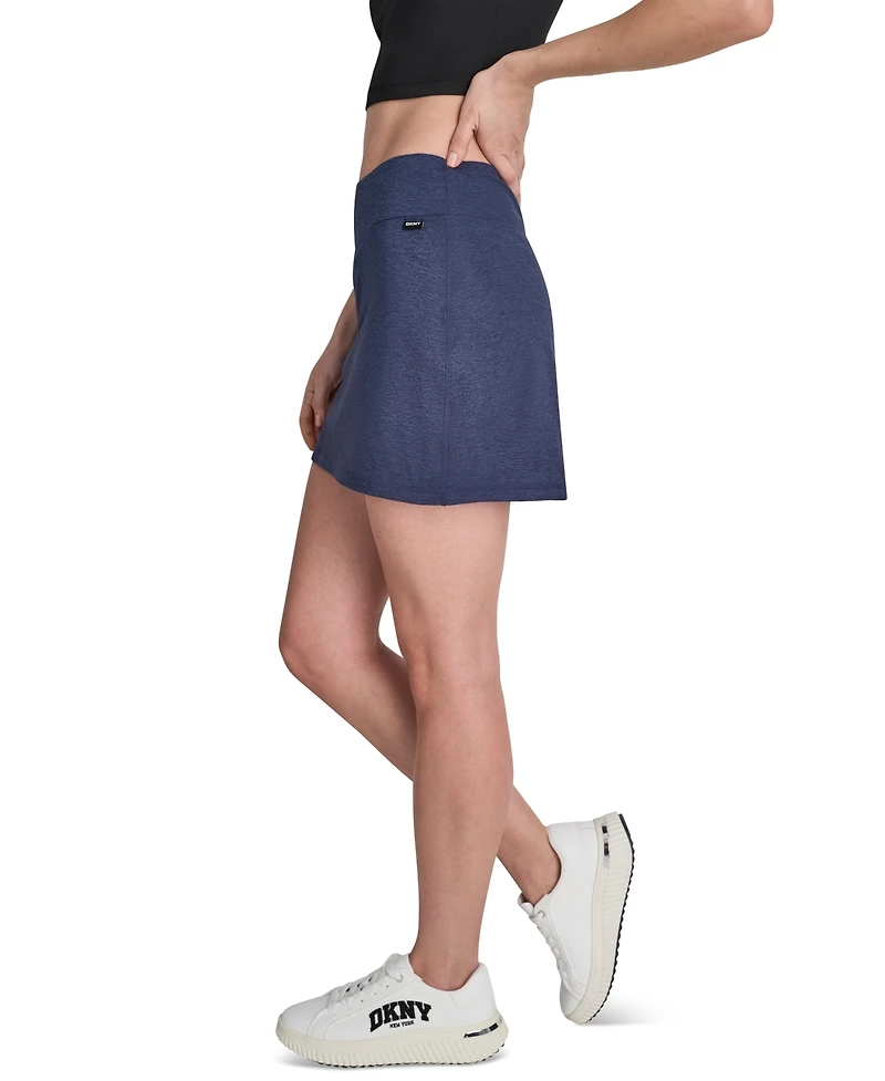 Dkny Sport Women's Space-Dye Pull-On Bike Skort