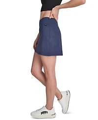 Dkny Sport Women's Space-Dye Pull-On Bike Skort