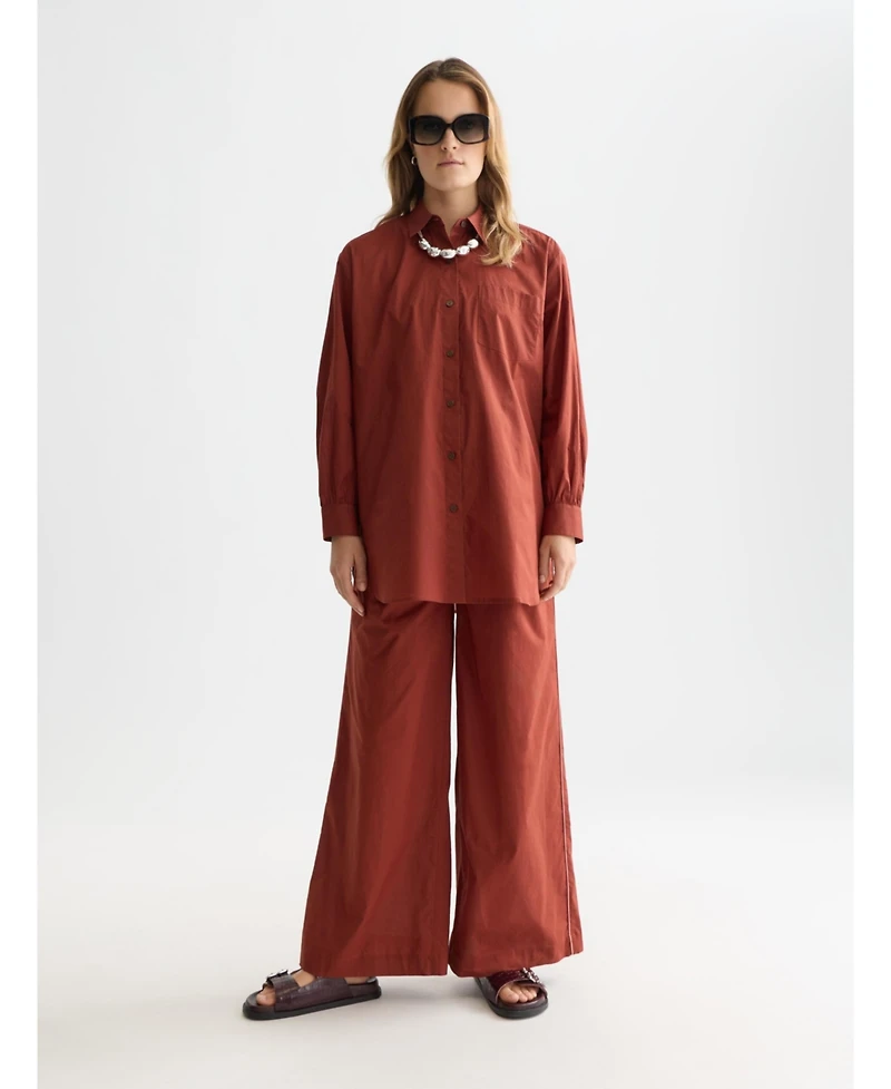 Scotch & Soda Women's and Cotton Voile Pull On Beach Pant