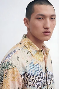 Desigual Men's Embroidered printed shirt