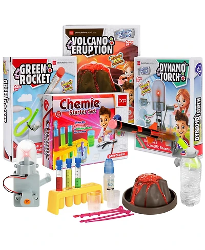 Best Choice Products 4-in-1 Science Project Kit, Stem and Steam Diy Lab Experiments for Kids