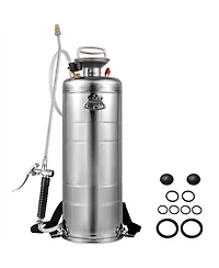 Sugift 3.5Gal Stainless Steel Sprayer, 20" Wand, Adjustable Nozzle for Gardening