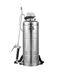 Sugift 3.5Gal Stainless Steel Sprayer, 20" Wand, Adjustable Nozzle for Gardening