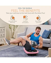 Lifepro Rumblex Plus 4D Vibration Plate Exercise Machine, Triple Motor Full Body Vibrating Plate for Weight Loss & Lymphatic Drainage