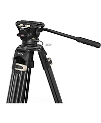 SmallRig Ad-01S 3-Section Heavy-Duty Aluminum Tripod with Fluid Head