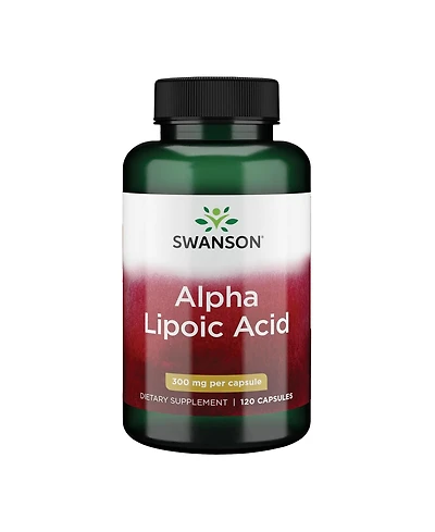Swanson Alpha Lipoic Acid Health Supplement 300 mg 120 Capsules