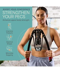 Lifepro Hydraulic Chest Expander & Arm Twister – Adjustable Power Twister Arm Exerciser, 22–440 lb Resistance, Home Gym Upper Body Trainer