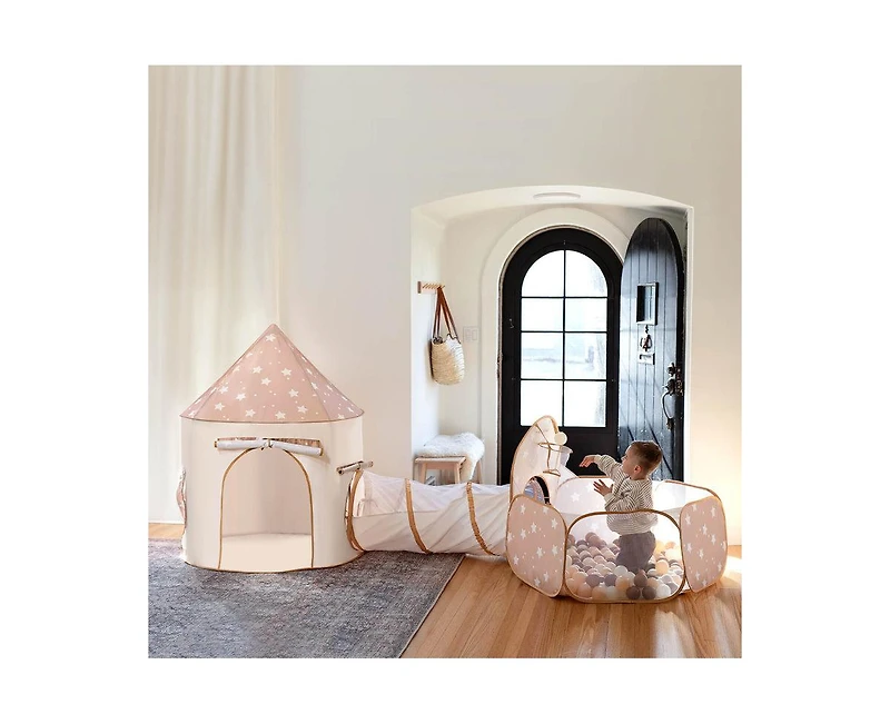 Tiny Land Compact Adventure 3-in-1 Play Tunnel With no Balls