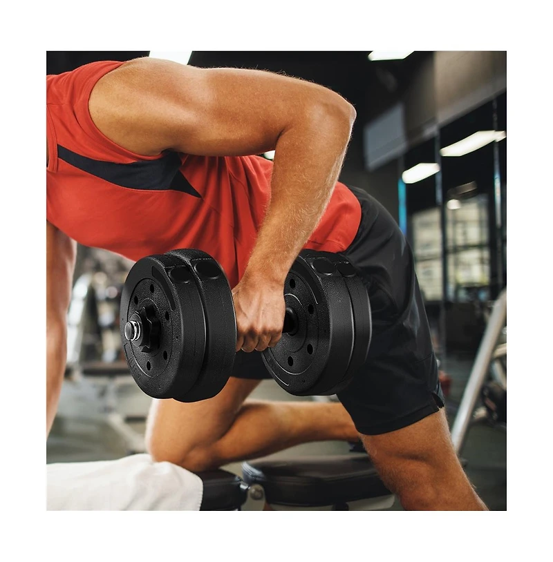 Yaheetech Adjustable Dumbbell Weight Set For Home Gym