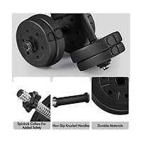 Yaheetech Adjustable Dumbbell Weight Set For Home Gym
