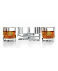 Godinger Scatola Double Old Fashion Glasses, Set of 4