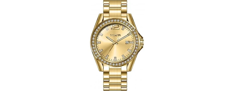 Invicta Women's 49847 Angel Quartz PC32 Gold Dial Watch