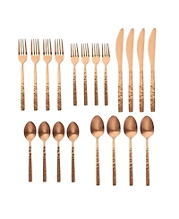 Godinger Rustic Mirrored Stainless Steel 20-Pc. Flatware Set, Service For 4