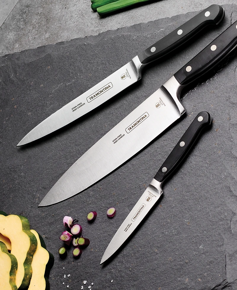 Tramontina Pro Series 3-Pc. Stainless Steel Knife Set