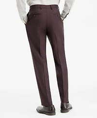 The Men's Store Modern-Fit Bordeaux 100% Wool Suit Separate Pants, Macy's Exclusive