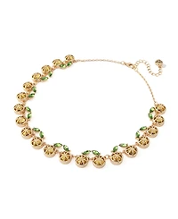 Betsey Johnson Faux Stone Girl Dinner Lemon Collar Necklace