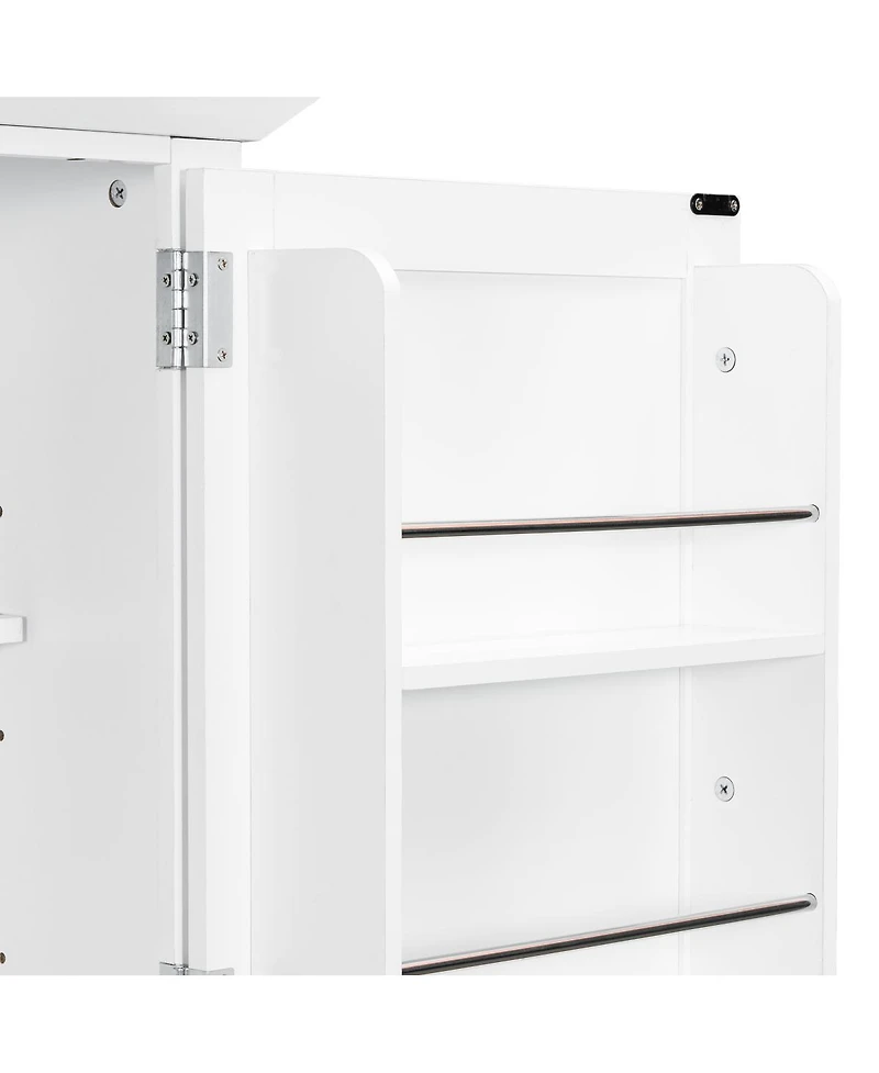 Streamdale Furniture Shaker Pantry Cabinet w Drawers, Doors, Shelves, Trays