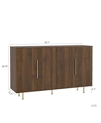 Streamdale Furniture Modern Wood Buffet Cabinet with Storage
