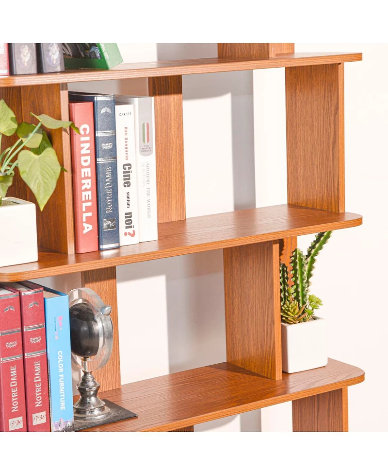 Streamdale Furniture 31.5"x64.56" 5-Tier Open Bookshelf Mdf Display Shelving