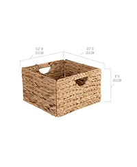 Gnuadz 2-Pack Water Hyacinth Laundry Basket With Handles Gift Basket
