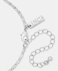 I.n.c. International Concepts Pave & Imitation Pearl Orbital Pendant Necklace, 32" + 3" extender, Macy's Exclusive