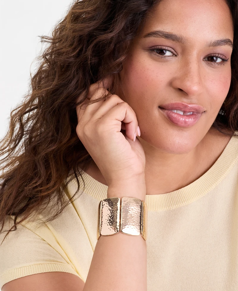 I.n.c. International Concepts Textured Bar Stretch Bracelet, Macy's Exclusive