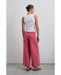 Scalpers Women's Culotte Washed Denim Pant