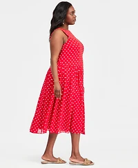 On 34th Trendy Plus Size Drop-Waist Midi Dress, Macy's Exclusive