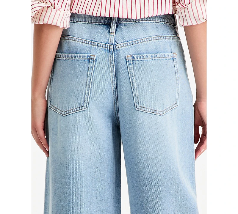 On 34th Women's High-Rise Wide-Leg Soft Denim Jeans, Regular & Short, Macy's Exclusive
