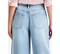 On 34th Women's High-Rise Wide-Leg Soft Denim Jeans, Regular & Short, Macy's Exclusive