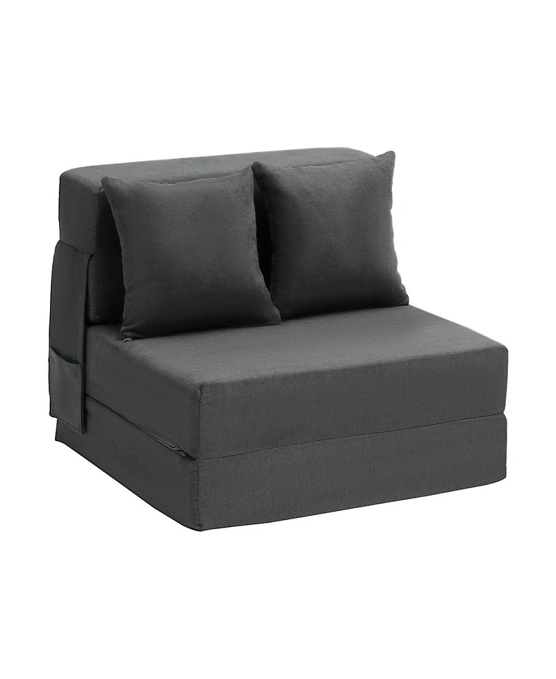 Gouun 3-in-1 Convertible Folding Sofa Bed with 25D Memory Foam and Washable Cover