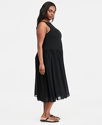 On 34th Trendy Plus Drop-Waist Midi Dress, Macy's Exclusive