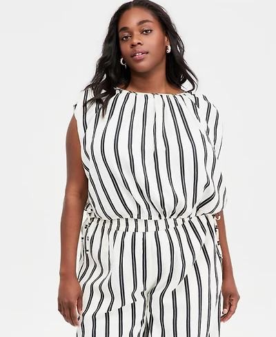 On 34th Trendy Plus Emma Sleeveless Side-Tie Top, Macy's Exclusive