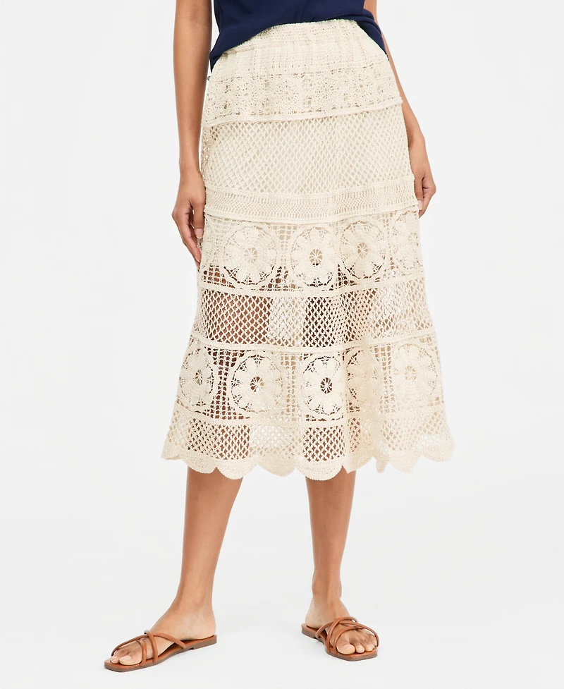 On 34th Women's Crochet Midi Skirt, Macy's Exclusive